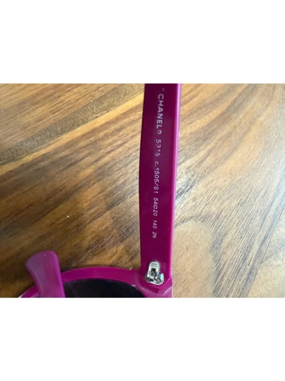 CHANEL pink sunglasses